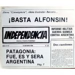 Independencia. Año IV N° 67 Patagonia: fue, es y será Argentina. Peligra la Patagonia.