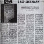 Pregonando Verdades. Sensacionalismo judío en el caso Eichmann