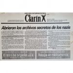 Clarín Año VII N° 894. Abrieron los archivo secretos de los nazis.