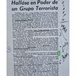 Clarín. Material subversivo hallóse en poder de un grupo terrorista.